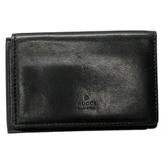 GUCCI(グッチ) 名刺入れ - 0302067 黒 レザーのサムネイル