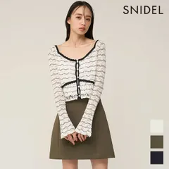 【即納】 スナイデル SNIDEL ボトムス 26春夏 構築ミニスカート ミニ丈 ハイウエスト swfs261242