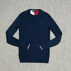 S Tommy Hilfiger トミーヒルフィガー ウィメンズ ケーブル ラウンド ニット