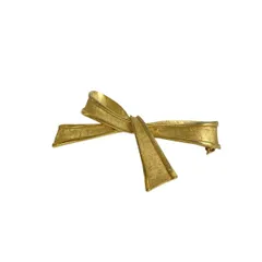 TRIFARI(トリファリ) ブローチ美品  - ゴールド リボンモチーフ