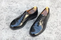 BRITISH MILITARY イギリス軍 OFFICER DRESS SHOES オフィサー ドレスシューズ ストレート 内羽根 ガラスレザー 黒 ブラック UK7 / 25.5cm相当【W3491-UK7】のサムネイル