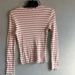 earth music&ecology ストライプ長袖Tシャツ