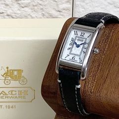 新品電池】coach レクタンギュラー スクエア ヴィンテージ tank 美品