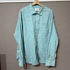 【USED】goodfellow ビッグ半袖シャツ 2XL 半袖 ブルー 春秋服