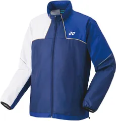 ヨネックス YONEX テニス ジュニア裏地付ウィンドウォーマーシャツ ジャケット ジャージ アウター 長袖 練習 トレーニング クラブ 学校 裏地付 ヒートカプセル 制電 反射 撥水 キッズ  70095J 169 インディゴブルー