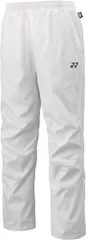 ヨネックス YONEX テニス ユニ裏地付ウィンドウォーマーパンツ トレーニング ウォームアップ ウィンドブレーカー 部活 ヒートカプセル 制電 撥水 ファスナーショート仕様 メンズレディース  80095 011 ホワイト