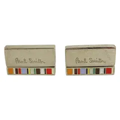 PaulSmith(ポールスミス) カフス シルバー×オレンジ×マルチ マルチストライプ