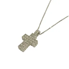 SWAROVSKI(スワロフスキー) ネックレス美品  - シルバー×クリア クロス(十字架)のサムネイル