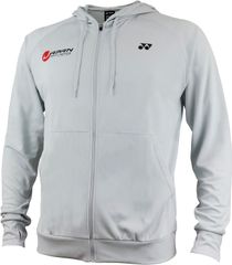ヨネックス YONEX テニス ユニニットウォームアップパーカー ナショナルチーム 軟式 ソフトテニス パーカー ジャケット アウター ジャージ ウエア トップス 長袖 フード フーディー  YOS22096 326 アイスグレー