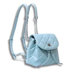 [ALVEIN] リュック レディース 小さめ ミニリュック 巾着 大容量 おしゃれ PU ショルダー 2way 可愛い 肩掛け 防犯 仕切りなし 防水 カジュアル 大人 学生 通学 通勤 遠足 旅行 婦人 プレゼント (ブルー) [ブルー]