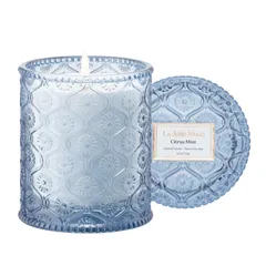 【在庫セール】LA JOLIE MUSE アロマキャンドル シトラスミント キャンドル 170g 燃焼時間約40時間 ソイワックス 女性・男性へのギフトにぴったり