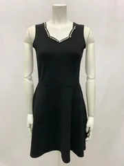 1175 dazzy store デイジーストア キャバクラ ドレス ミニ ノースリーブ パール ストーン Aライン ストレッチ キャバドレス M