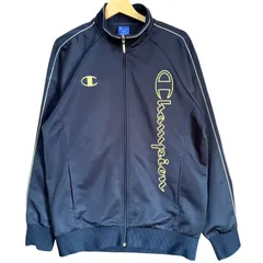 Champion チャンピオン ビッグロゴ 刺繍 トラックジャケット ジャージ メンズO ゴールドウィン製 ネイビー ゴールド【ジャージ・トラックジャケット】/ MS308