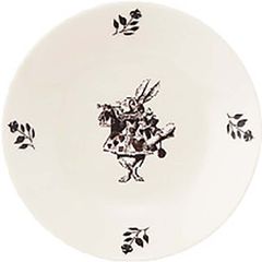 야마카 상점 (yamakasyoten) 맥밀란 앨리스 (이상한 나라의 앨리스) 플레이트 접시 13.5cm alice 컬러 식기 잡화 장난감 흰색 토끼 화이트 일본제 alc22-257