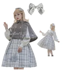 再入荷 【特価】人気商品★ワンピース ロリータ 長袖 制服 コスプレ ロリータ 探偵 大きいサイズ 女装 森ガール 学園 可愛い服 jk 制服 セット cosplay loli