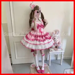 再入荷 【美品★新品未使用】コスプレ衣装 リボンが可愛いロリータワンピース！お出かけや女子会にぴったり！