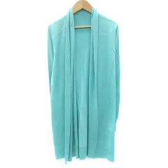 ボディドレッシングデラックス BODY DRESSING Deluxe カーディガン ロング丈 前開き シルク 38 M ミントグリーン /YM14のサムネイル