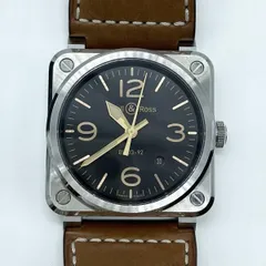 【中古】Bell&Ross Golden Heritage BR03-92-S-10880 自動巻き △側面小キズあり ベル＆ロス ブラック/シルバー[19][240019528349]のサムネイル