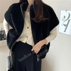 再入荷 ファーベスト レディースサッと羽織るだけで今らしく着こなせる大人トップス 前開き レイヤードコーデに お洒落 いつものカジュアルに季節感を添え