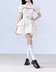 再入荷 人気商品★ゴスロリロリータ ゴシック風 森ガール 地雷系 コスプレ 2点セット