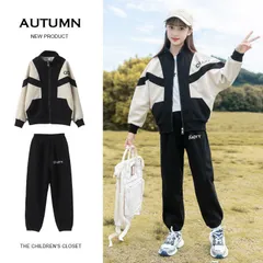 再入荷 スウェット 上下セット キッズ ジャージ セットアップ 女の子 子供 ジップパーカー 長ズボン スポーツウェア 運動着 ダンス衣装 ガールズ 小学生 長袖 こども服 韓国