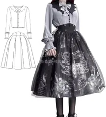 再入荷 【特価】人気商品★ロリータ ワンピース ゴスロリ 衣装 アニメ コスプレ ボリューム袖 大きいサイズ 森ガール 甘ロリ 女装 メイド クリスマス ハロウ