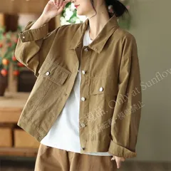 再入荷 ゆったり ショット丈 アウター 前開き無地 春秋 トップス 羽織り ポケット付き ボタン留め 大きいサイズ 自然に体型カバー 幅広い着こなし◎