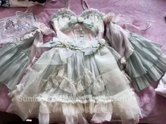 再入荷 人気商品★ロリータ　loita ドレス ピンク ミントグリーン　フリル　かわいい 撮影会 舞台 イベント