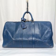 希少　ルイヴィトン　エピ　キーポル55　ボストンバッグ　ブルー　大容量　5409 Louis Vuitton エピ キーポル ボストンバッグ ブルー - メルカリ