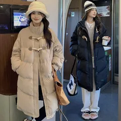 送料無料 ダウン綿コート レディース ロングコート 中綿コート フード付き 防寒コート 中綿ジャケット アウター コート ベンチコート ゆったり 通勤 通学 軽量 防寒 シンプル カジュアル 可愛い 秋 冬