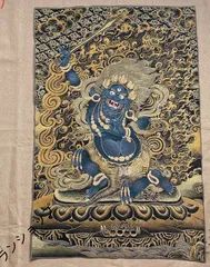 ご希望額まで値下げ～@ 紺色金泥の仏画『阿修羅王』 肉筆掛軸 仏教美術 2026年最新】仏画の人気アイテム - メルカリ