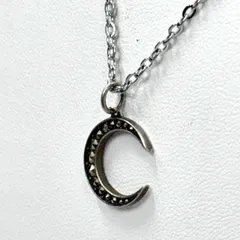 【新品チェーン】AGATE/アガット SV925 三日月 ネックレス/ペンダント ラインストーン レディース アクセサリー