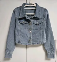 デニムジャケット クロップド デニム ジャケット S 新品