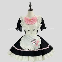 再入荷 【特価】人気商品★可愛いメイドコスプレロリータハロウィン女装演出服コスプレ衣装フルセット撮影用クリスマス、舞台演出衣装仮面コスプレハロウィン