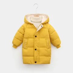 送料無料 ジャンパー キッズ アウター 中綿コート ジャケット キッズ バイク ジャケット 子供服 上着 ミドル丈 暖かい 女の子 男の子 ジュニア 軽量 厚手 ロング丈 秋冬 防寒 無地 可愛い あったか フード付き 通園 通学