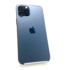 【最速発送】 iPhone 12 Pro Max 256GB パシフィックブルー Softbank 白ロム【難有】 79%