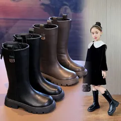 送料無料 ロングブーツ キッズ ブーツ ジュニア 女の子 長靴 柔らかい 韓国風 美脚 疲れない 痛くない 歩きやすい 滑り止め 軽量 厚底 おしゃれ キッズブーツ 通園 通学 暖かい 防寒 子供靴 プレゼント