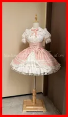 再入荷 【送料無料】コスプレ衣装 メイド風ロリータワンピースお出かけに最適な可愛いデザイン