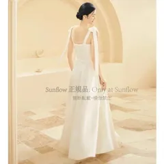 再入荷 ウェディングドレス カラードレス 白 黒 Aライン ロングドレス 結婚式 二次会 ドレス 花嫁 無地 シンプル 袖なし リボン 大きいサイズ 3L 4L 小さいサイズ