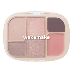wakemake(ウェイクメイク) ソフトシアーマルチパレット06 クリームブラウン べスコス受賞 6色入り アイシャドウ チーク ハイライト 自然な仕上がり 透明感 韓国コスメ 初心者向け パレット 人気 アイシャドウパレット 1