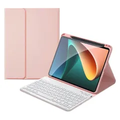 【在庫処分】(ピンク+白) キーボード キーボード Bluetooth マグネット 分離式 カバー キーボード付き 10.5 10.2 iPad iPad 入力しやすい 球状くぼみ 収納 Pencil Apple ケース iPadPro10.5 iPadAir