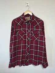 Wrangler (ラングラー) レトロ CHECK ウェスタン シャツ Lサイズ - S325