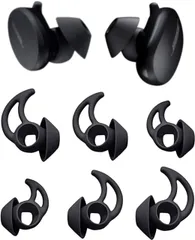 【数量限定】Earbuds用 Earbuds用 Bose Bose TWSイヤホン用 Bose チップ QuietComfort シリコン製 Sport S/M/L イヤーチップ 3セット イヤーピース ブラック