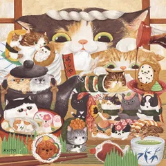 新品 ピントー(Pintoo) 900ピース プラ製ジグソーパズル【Keyto＿猫の寿司屋】(45X45cm)大人向け難しい 破片なし カチっとハマる[H3875]
