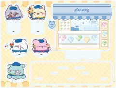 【中古】アクリルスタンド・アクリルパネル 01.集合デザイン クレープver.(描き下ろしイラスト) アクリルジオラマ 「らぶいーず」