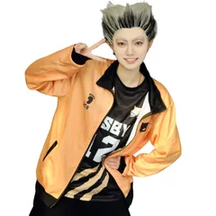 新品 [BASETAKE] ハイキュー ジャージ セット 黒狼隊 MSBY コスプレ衣装 スポーツセット プルオーバー 長袖 パーカー スウェット コスチューム 春秋冬 カジュアル 通学 通勤 L