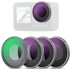 新品 NEEWER CPL& NDフィルターセット コンパチブルDJI Osmo Action 4/Action 5 Pro 4枚 ねじ込み式 CPL+ND8+ND16+ND32 偏光 減光 アクションカメラフィルター マルチコート HD光学ガラス FL-A1のサムネイル