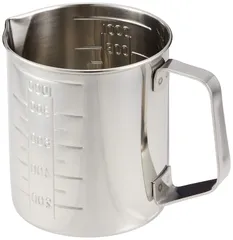 【在庫セール】遠藤商事(Endo Shoji) TKG 水マス 計量カップ 1L ステンレス製で錆びにくく衛生的 注ぎ口と目盛が付いて使いやすい 直径×高さ(mm)108×123 業務用 BMZ01001のサムネイル