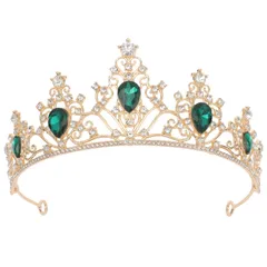 【新着商品】ラインストーン クイーンヘアフープ ブライダル用 5.91×5.51×2.36インチ レディース ヘアアクセサリー 軽量91G クラウン ウェディングティアラ パーティーや特別な日の装飾に PACKOVE