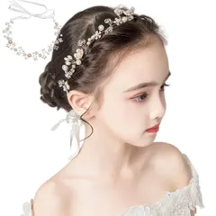【在庫処分】カチューシャ 花 フラワー 女の子 子供 パール 大人用 ヘアアクセサリー ヘアバンド ヘアバンド 花嫁 発表会 結婚式 髪飾り 卒業式 入学式 七五三 ヘッドドレス プレゼント 白 ウェディング